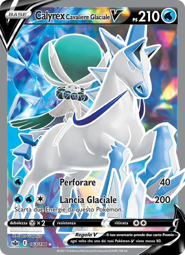 Calyrex Cavaliere Glaciale V (Regno Glaciale #163/198)