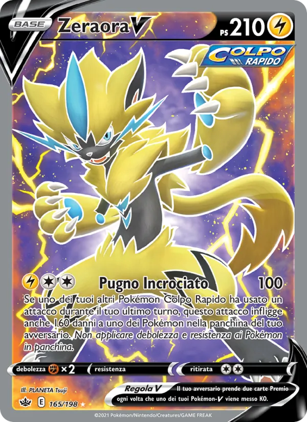 Zeraora V (Regno Glaciale #165/198)