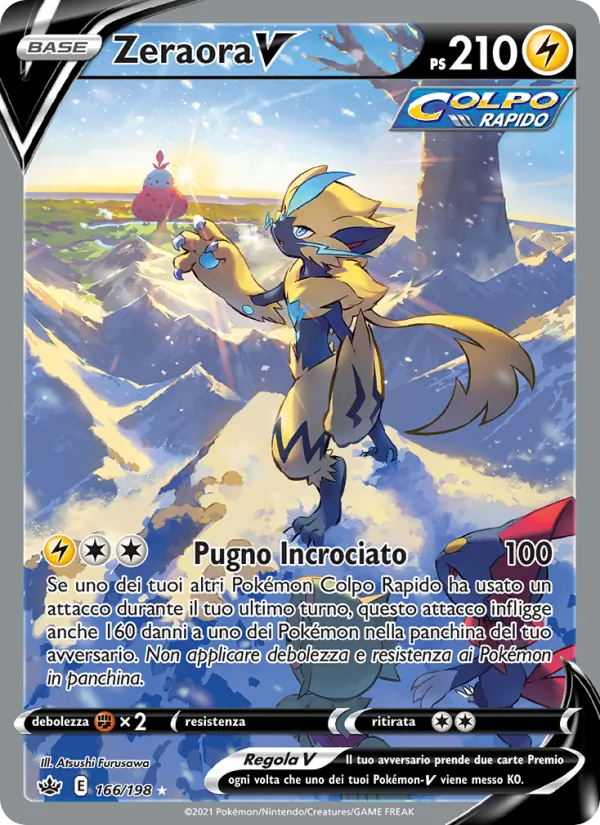 Zeraora V (Regno Glaciale #166/198)