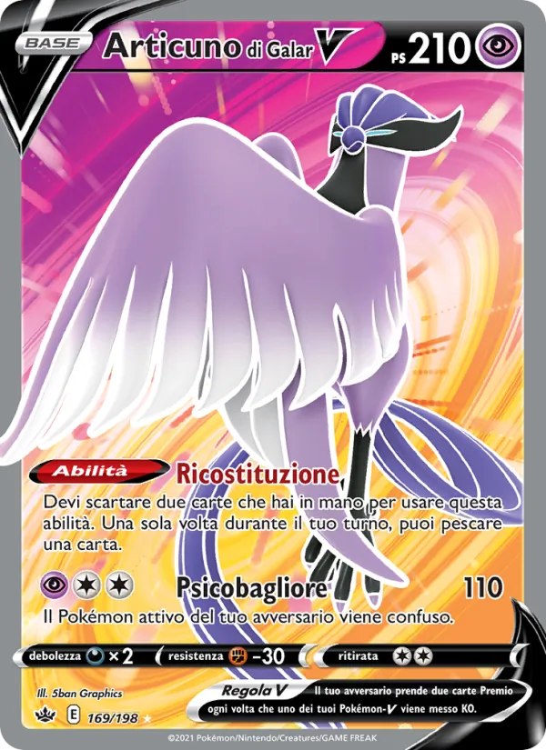 Articuno di Galar V (Regno Glaciale #169/198)