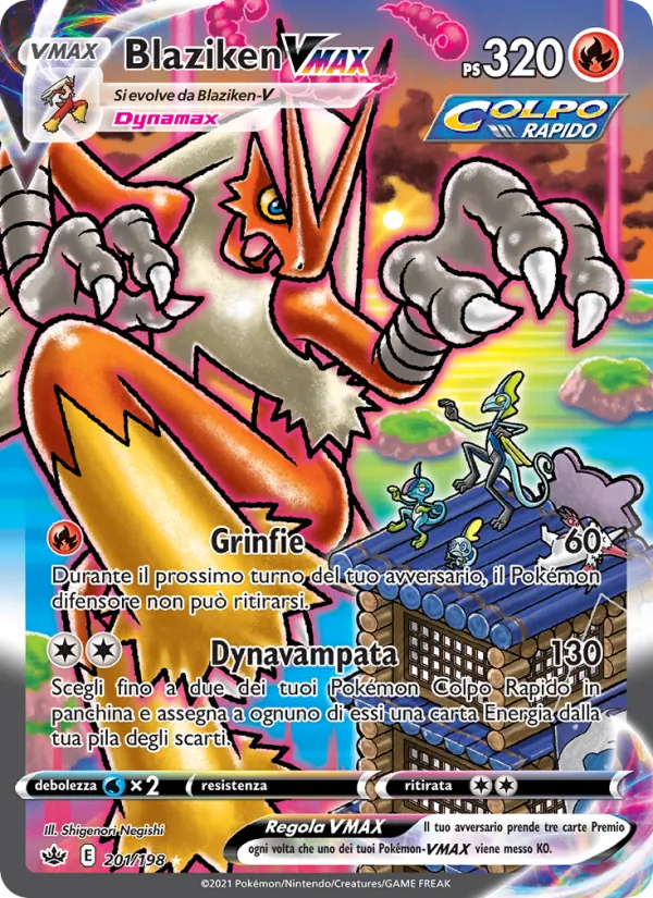 Blaziken VMAX (Regno Glaciale #201/198)