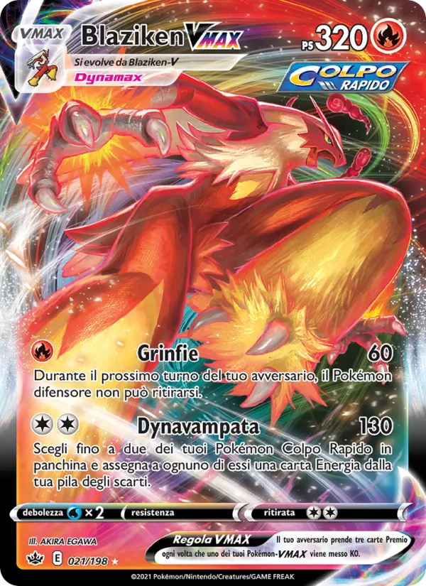 Blaziken VMAX (Regno Glaciale #21/198)