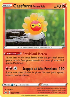 Castform Forma Sole (Regno Glaciale #22/198)