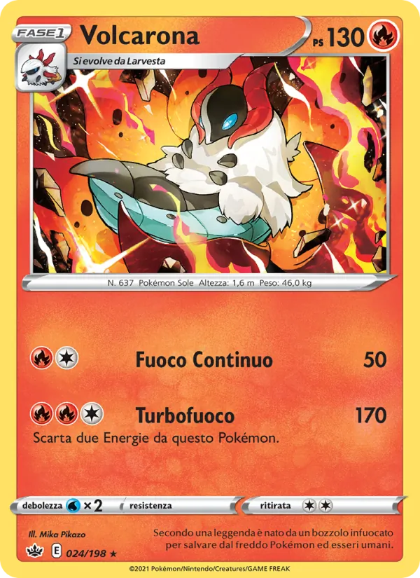 Volcarona (Chilling Reign #24/198)