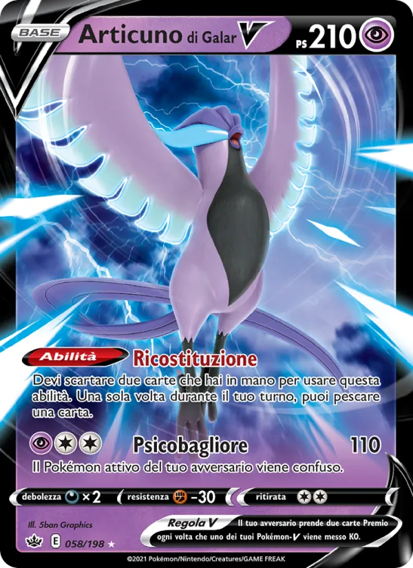 Articuno di Galar V (Regno Glaciale #58/198)