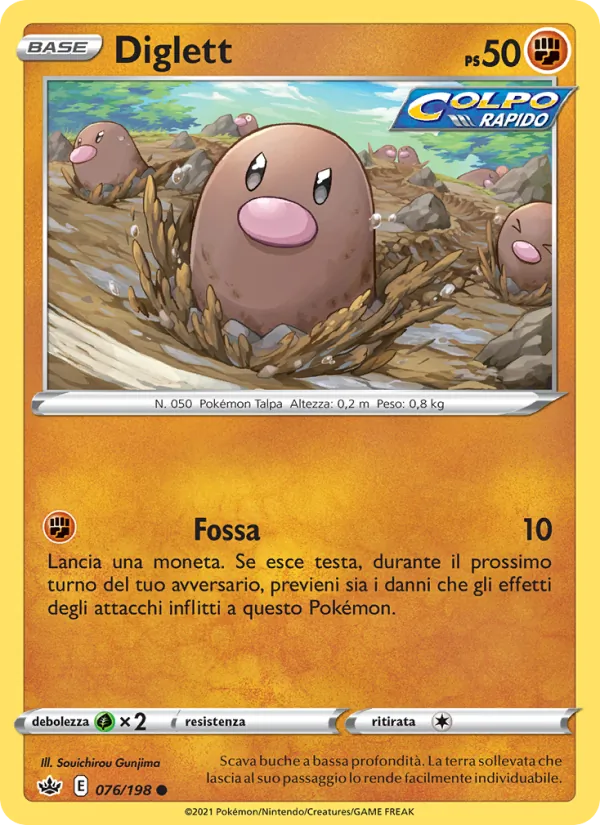 Diglett (Chilling Reign #76/198)