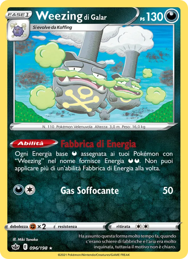 Weezing di Galar (Chilling Reign #96/198)