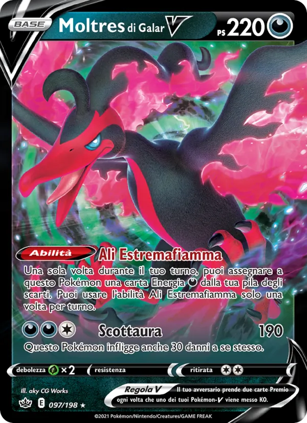Moltres di Galar V (Chilling Reign #97/198)