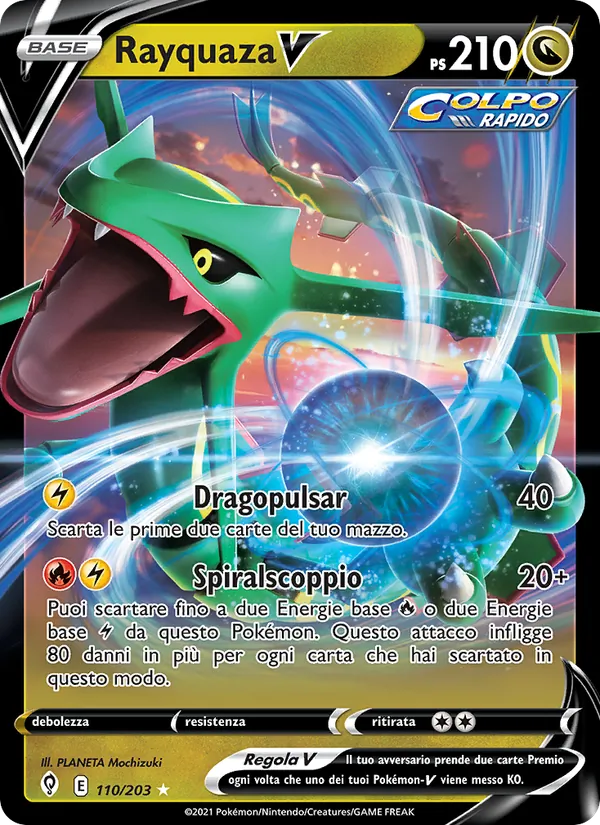 Rayquaza V (Evoluzioni Eteree #110/203)