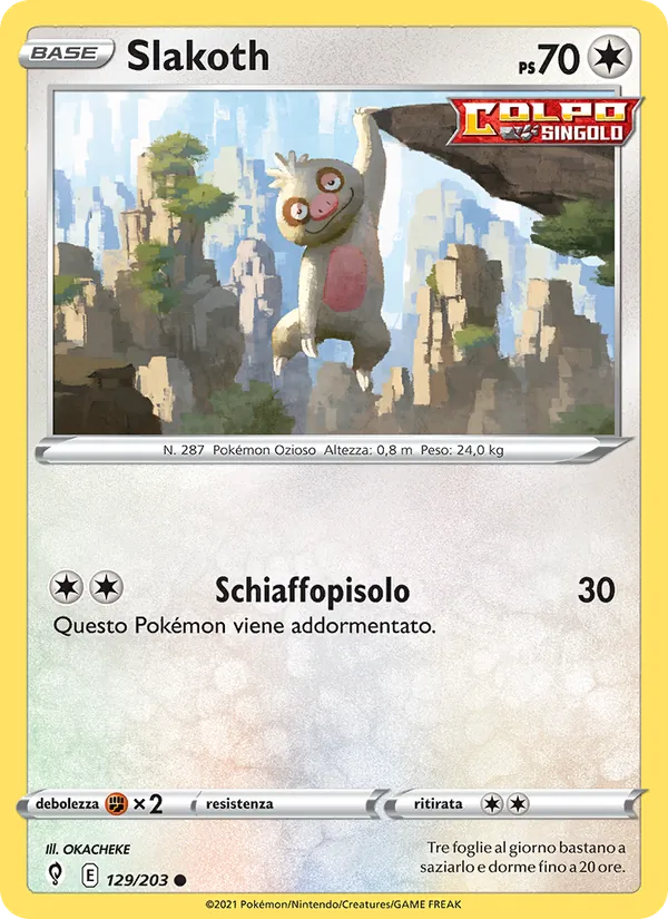 Slakoth (Evolving Skies #129/203)