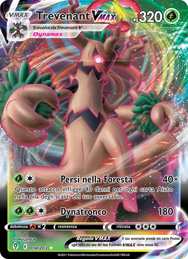 Trevenant VMAX (Evolving Skies #14/203)