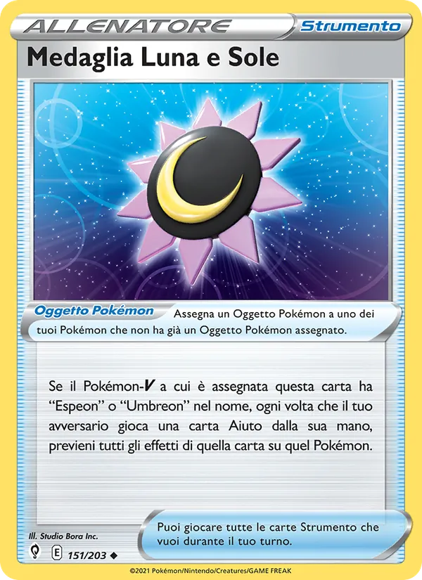 Medaglia Luna e Sole (Evoluzioni Eteree #151/203)