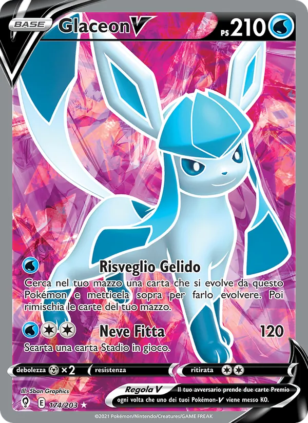 Glaceon V (Evoluzioni Eteree #174/203)