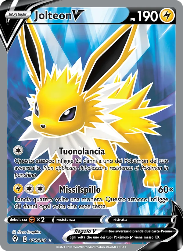 Jolteon V (Evoluzioni Eteree #177/203)