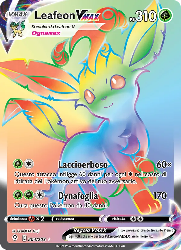 Leafeon VMAX (Evoluzioni Eteree #204/203)