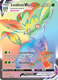 Leafeon VMAX (Evoluzioni Eteree #204/203)