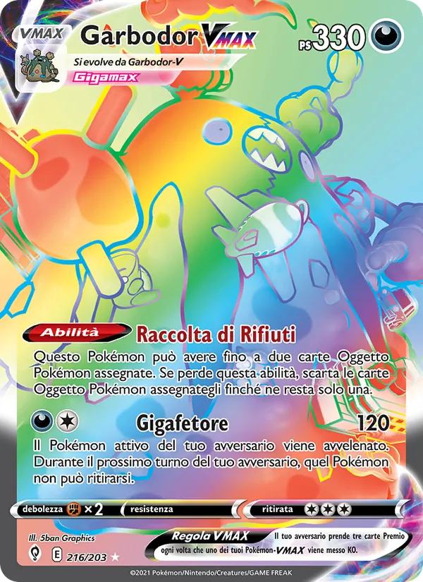Garbodor VMAX (Evoluzioni Eteree #216/203)