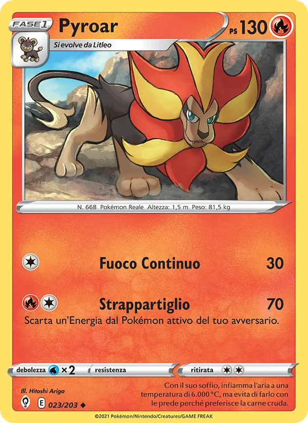Pyroar (Evolving Skies #23/203)