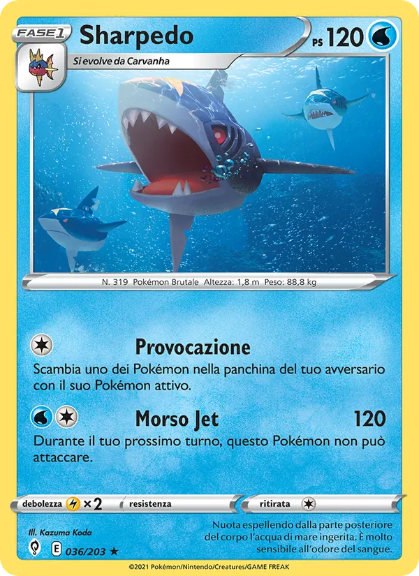 Sharpedo (Evolving Skies #36/203)