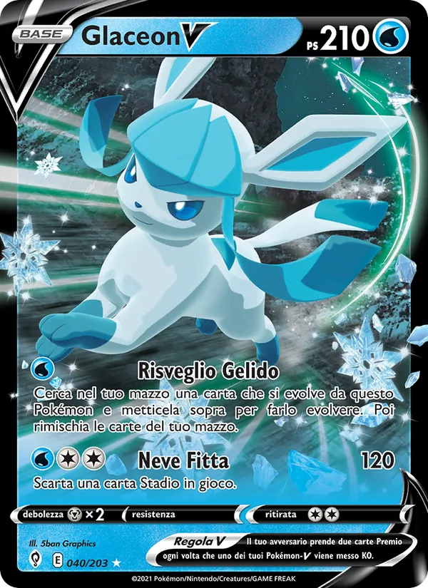 Glaceon V (Evoluzioni Eteree #40/203)