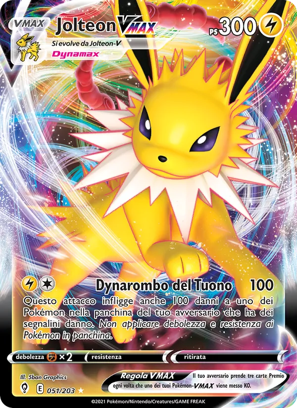 Jolteon VMAX (Evoluzioni Eteree #51/203)