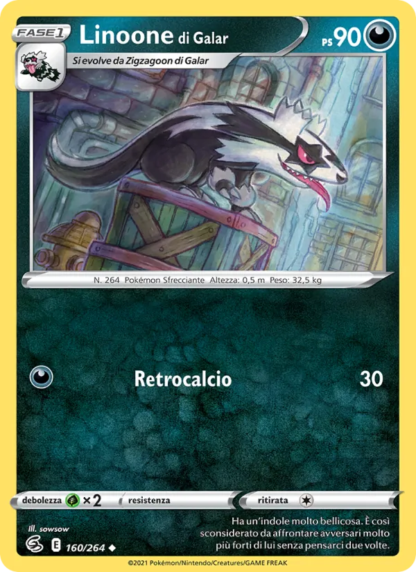 Linoone di Galar (Fusion Strike #160/264)