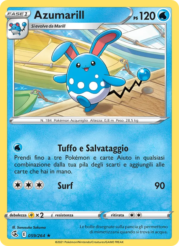 Azumarill (Fusion Strike #59/264)