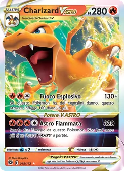 Charizard V ASTRO (Astri Lucenti #018/172)