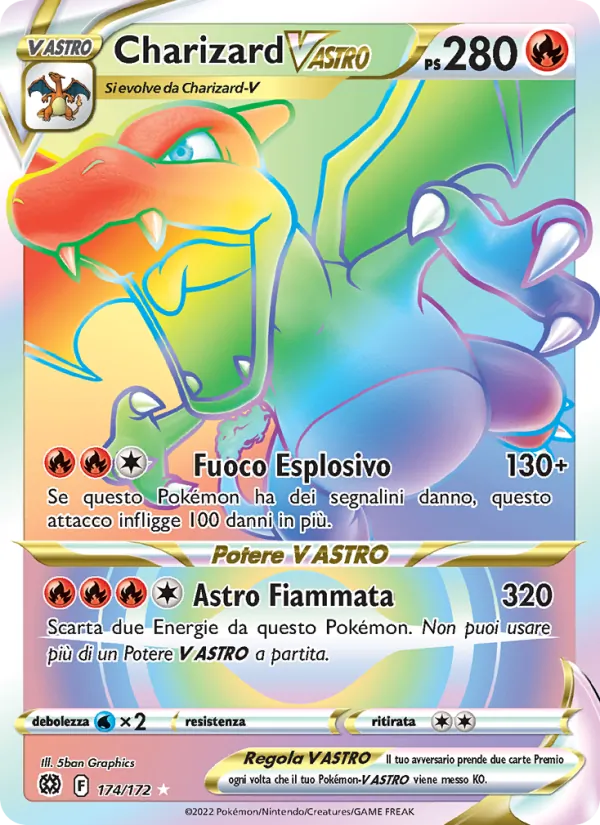 Charizard V ASTRO (Astri Lucenti #174/172)