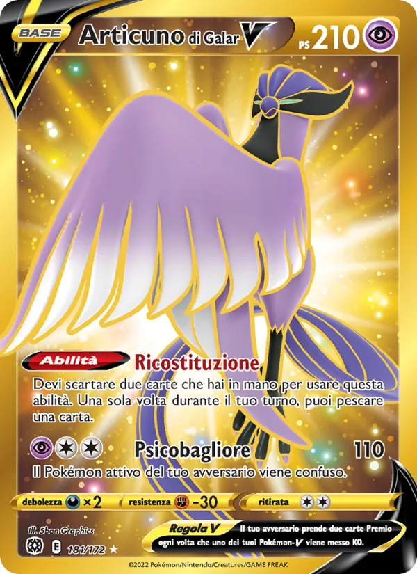 Articuno di Galar V (Astri Lucenti #181/172)