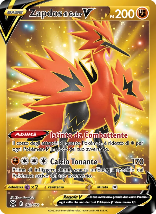 Zapdos di Galar V (Astri Lucenti #182/172)