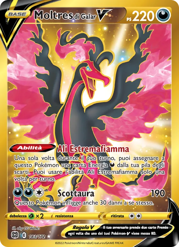 Moltres di Galar V (Astri Lucenti #183/172)