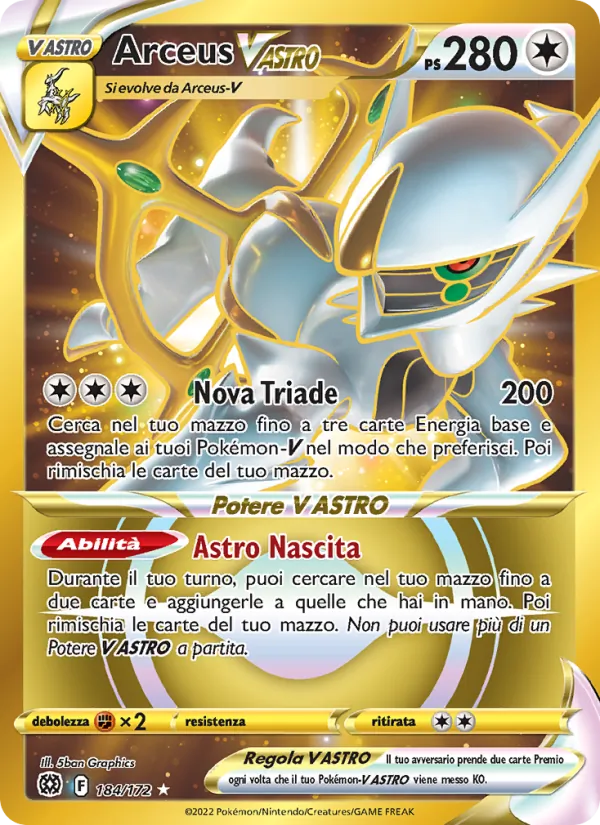 Arceus V ASTRO (Astri Lucenti #184/172)