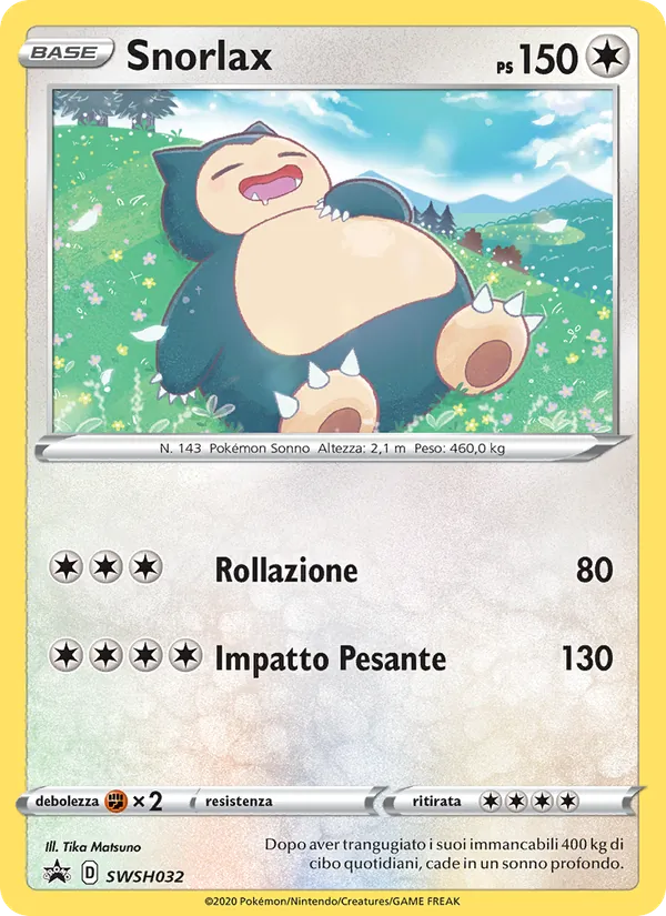 Snorlax (SPSC Promo #SWSH032/307)