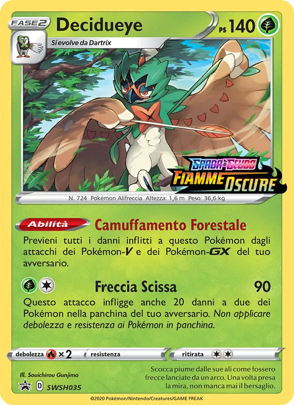 Decidueye (SWSH Black Star Promos #SWSH035/307)