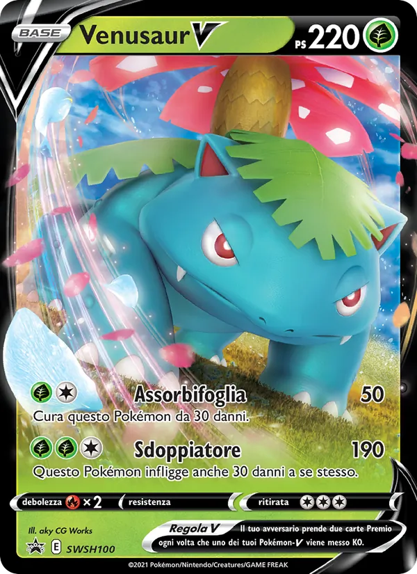 Venusaur V (SWSH Black Star Promos #SWSH100/307)
