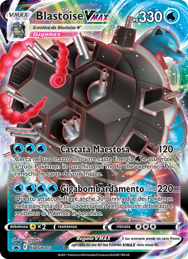 Blastoise VMAX (SPSC Promo #SWSH103/307)