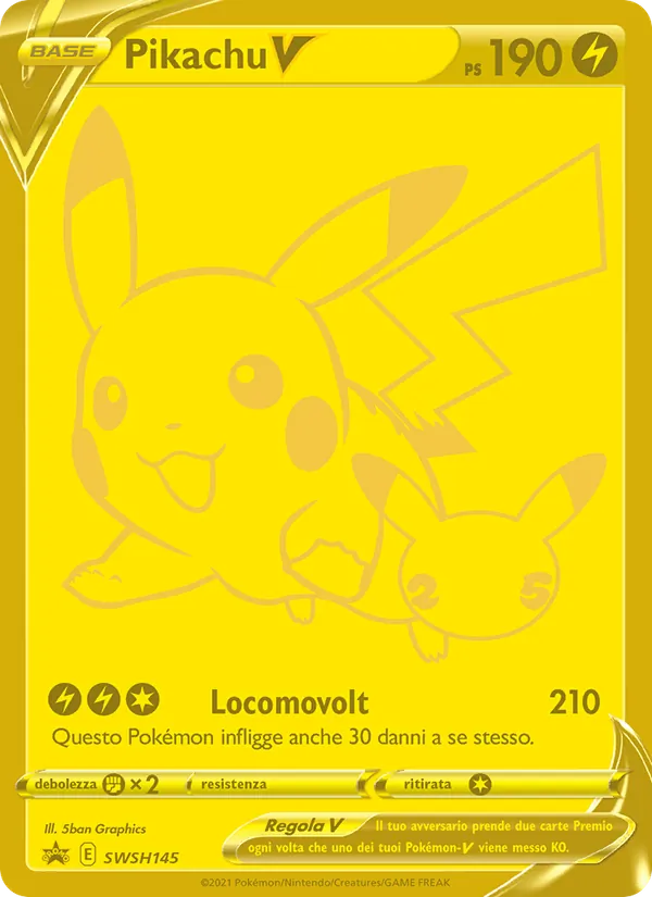 Pikachu V (SWSH Black Star Promos #SWSH145/307)