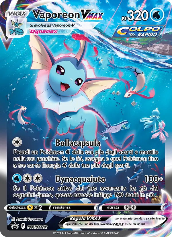 Vaporeon VMAX (SWSH Black Star Promos #SWSH182/307)