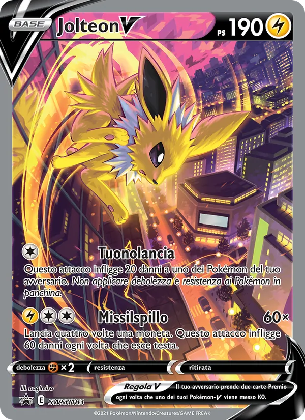 Jolteon V (SWSH Black Star Promos #SWSH183/307)