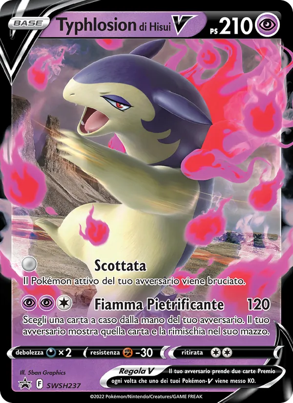 Typhlosion di Hisui V (SPSC Promo #SWSH237/307)
