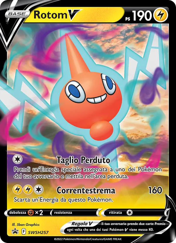 Rotom V (SWSH Black Star Promos #SWSH257/307)