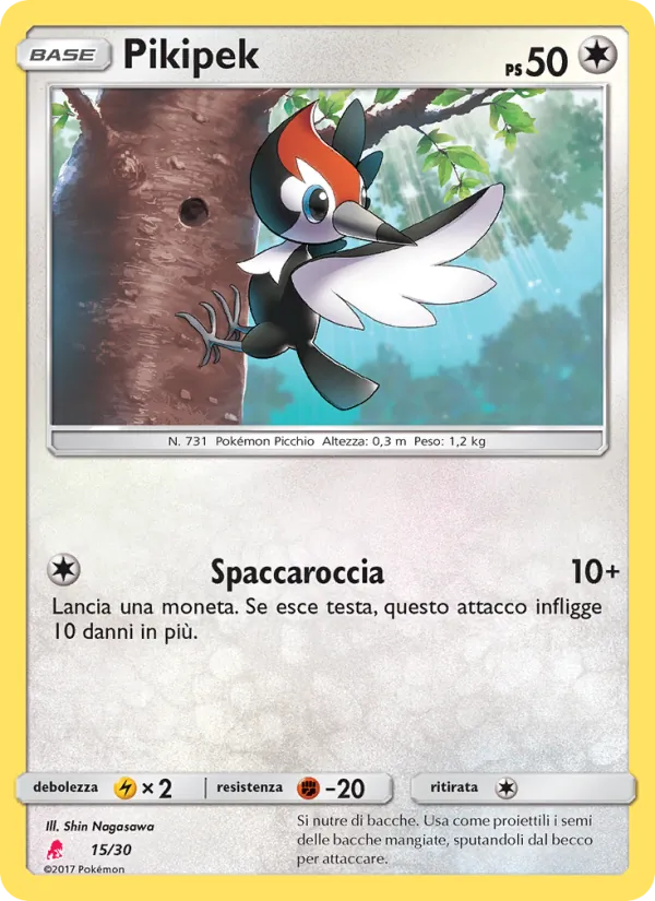 Pikipek (Sole e Luna trainer Kit (Lycanroc) #15/30)