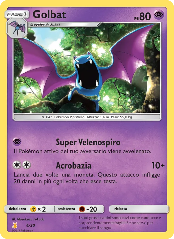 Golbat (Sole e Luna trainer Kit (Alolan Raichu) #6/30)