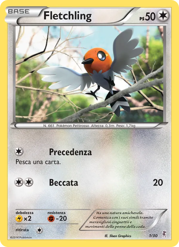 Fletchling (XY trainer Kit (Bisharp) #1/30)