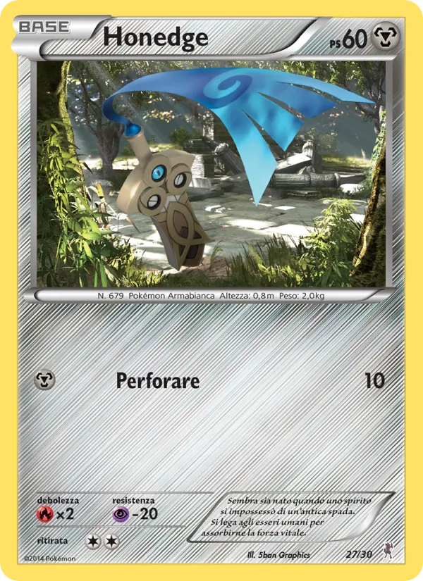 Honedge (XY trainer Kit (Bisharp) #27/30)