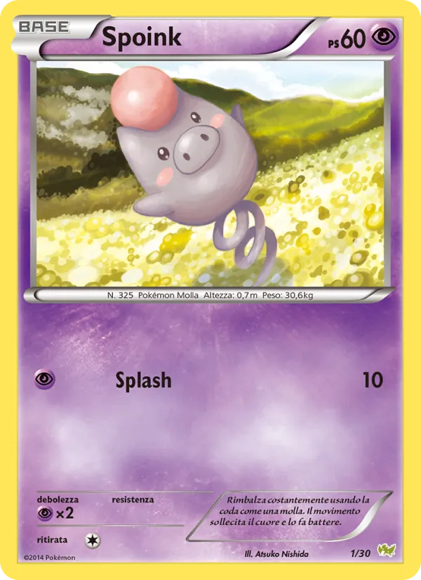 Spoink (XY trainer Kit (Noivern) #1/30)