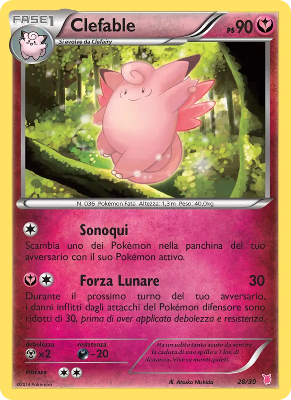 Clefable (XY trainer Kit (Wigglytuff) #28/30)