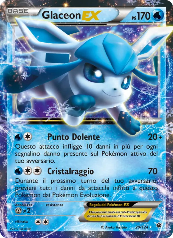 Glaceon EX (Destini Incrociati #20/124)