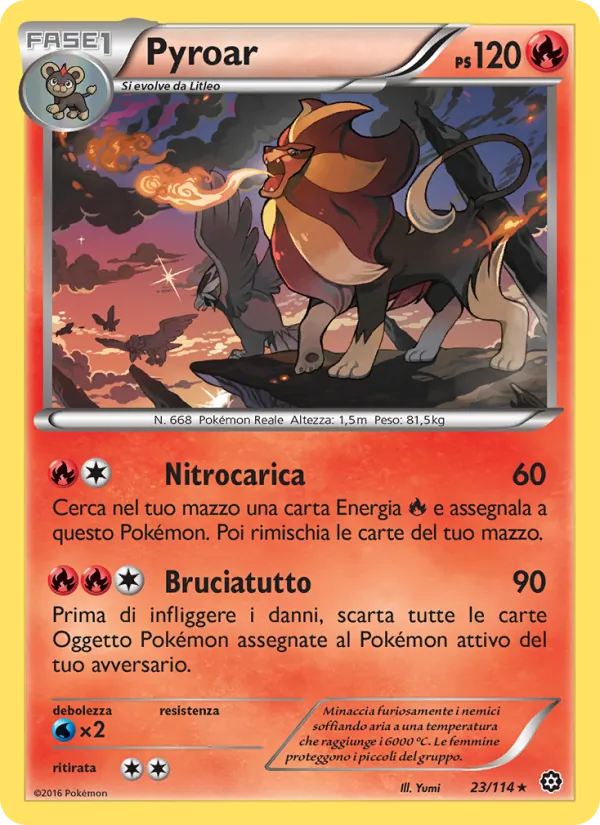 Pyroar (Vapori Accesi #23/114)